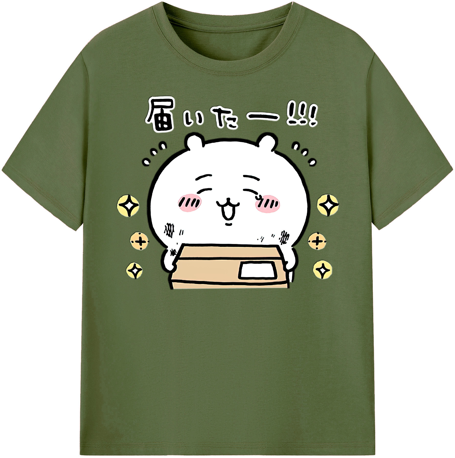 （画像用） ちいかわ ちいかわ Chii-kawa chiikawa 綿100％半袖Tシャツ（フロントプリント）
